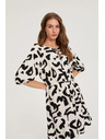 Moodo Viskozna haljina s printom bež Moodo