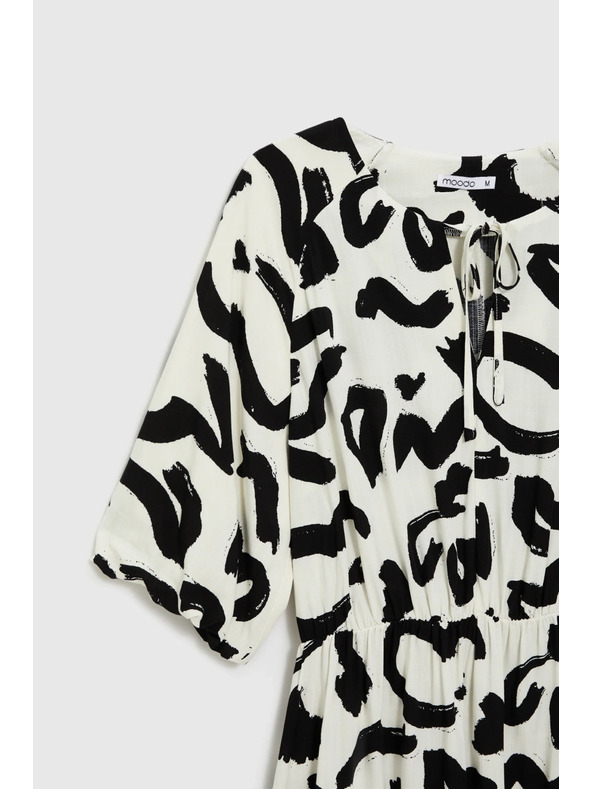 Moodo Viskozna haljina s printom bež Moodo