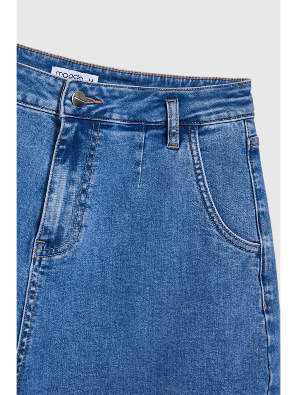 Moodo Džinska kratka hlača plava Moodo