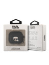 Karl Lagerfeld 3D Logo NFT Karl Head Silikonska torbica za Airpods 3 Black Karl Lagerfeld