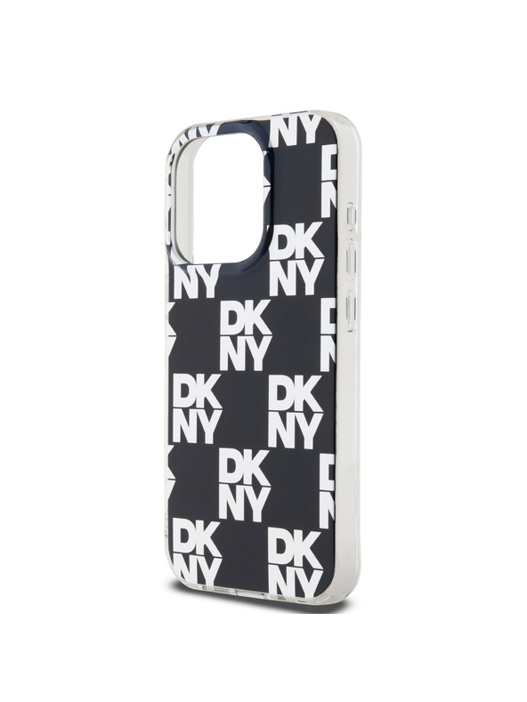 DKNY PC/TPU stražnja maska ​​s kariranim uzorkom za iPhone 15 Pro crna DKNY