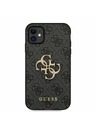 Guess Stražnja maska ​​Guess PU 4G s metalnim logotipom za iPhone 11 siva