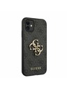 Guess Stražnja maska ​​Guess PU 4G s metalnim logotipom za iPhone 11 siva