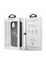 Guess Stražnja maska ​​Guess PU 4G s metalnim logotipom za iPhone 11 siva