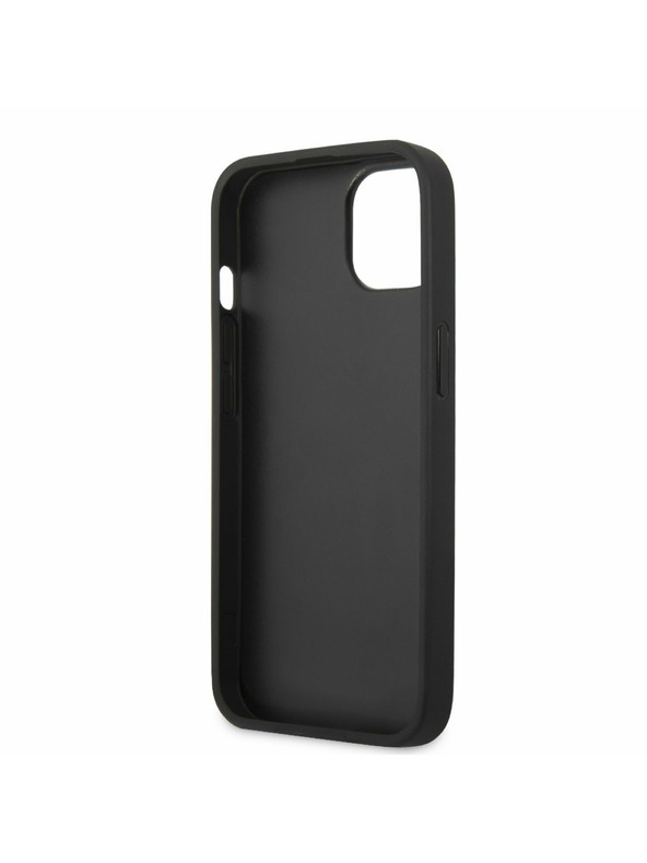 Guess PU 4G Metal Logo Zadní Kryt pro iPhone 13 Grey Etui za telefon