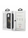 Guess Stražnja maska ​​Guess PU 4G s metalnim logotipom za iPhone 12 Pro Max siva