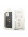 Guess Stražnja maska ​​Guess PU 4G s metalnim logotipom za iPhone 14 Pro siva