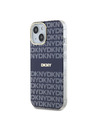 DKNY PC/TPU ponovljeni uzorak Tonal Stripe Magsafe stražnja maska ​​za iPhone 15 plava DKNY