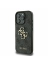 Guess Stražnja maska ​​Guess PU 4G s metalnim logotipom za iPhone 16 Pro siva