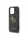 Guess Stražnja maska ​​Guess PU 4G s metalnim logotipom za iPhone 16 Pro siva