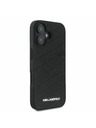 Karl Lagerfeld Karl Lagerfeld PU Prošiveni uzorak Stražnji poklopac za iPhone 16 Black