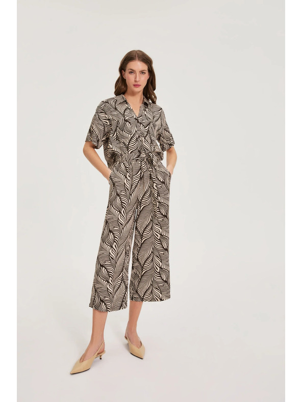 Moodo Smeđa viskozna košulja Moodo