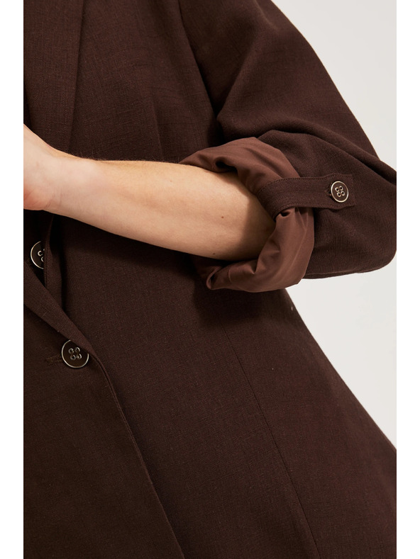 Moodo Sako s primjesom lana smeđe Moodo