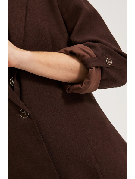 Moodo Sako s primjesom lana smeđe Moodo