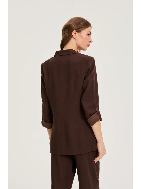 Moodo Sako s primjesom lana smeđe Moodo