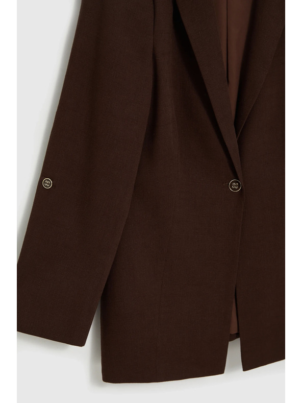 Moodo Sako s primjesom lana smeđe Moodo