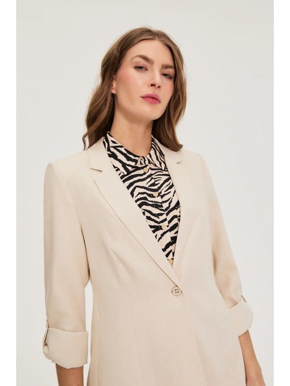 Moodo Sako s primjesom lana bež Moodo