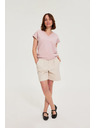 Moodo Glatke kratke hlače bež Moodo