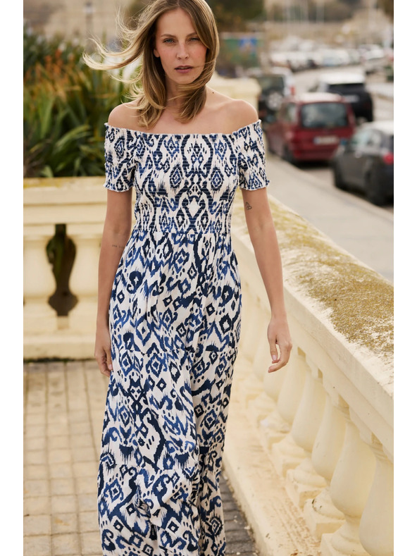 Moodo Duge haljine od viskoza bijela Moodo