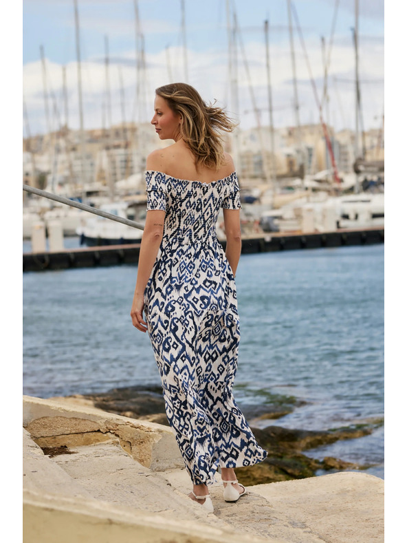 Moodo Duge haljine od viskoza bijela Moodo