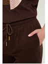 Moodo Pamučne kratke hlače smeđe Moodo