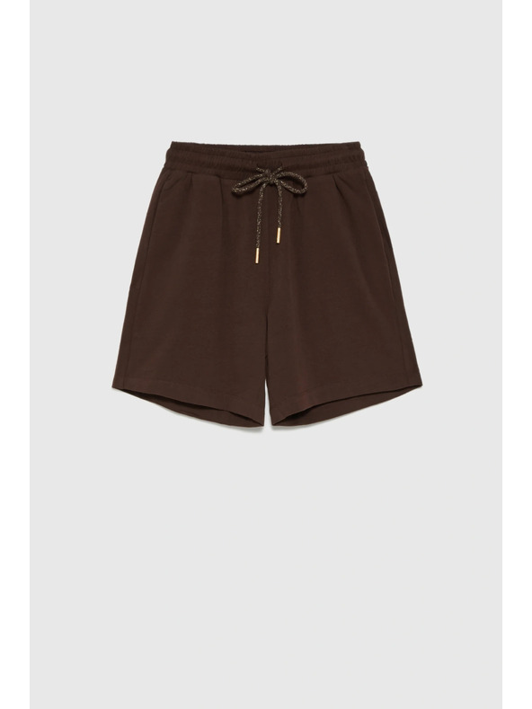 Moodo Pamučne kratke hlače smeđe Moodo