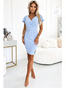 numoco Haljina s širokim izrezom - plava Numoco NINA