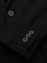 Ombre Clothing Muški crni sako SLIM s finom teksturom