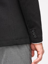 Ombre Clothing Muški crni sako SLIM s finom teksturom