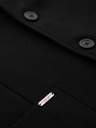 Ombre Clothing Muški crni sako SLIM s finom teksturom