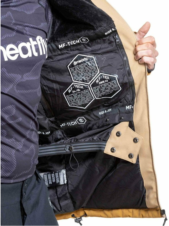 Meatfly Meatfly muška SNB & SKI jakna Helios Tan / Wood