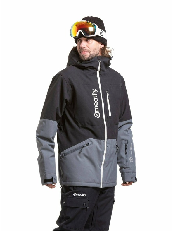Meatfly Meatfly muška SNB & SKI jakna Helios Dark Grey / Black