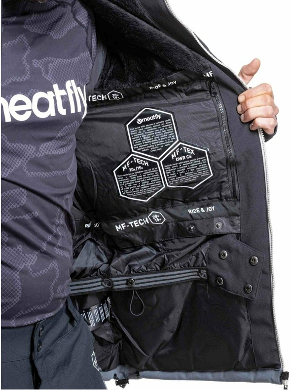 Meatfly Meatfly muška SNB & SKI jakna Helios Dark Grey / Black