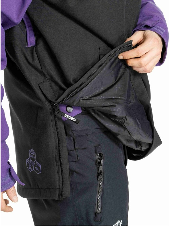 Meatfly Meatfly muška SNB & SKI jakna Slinger Petunia / Black