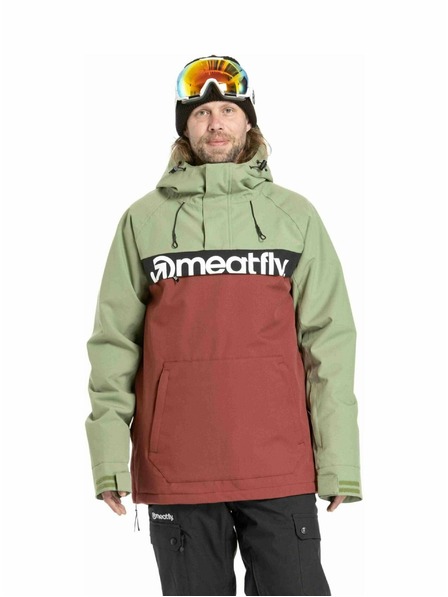 Meatfly Meatfly muška SNB & SKI jakna Slinger Oil Green / Merlot