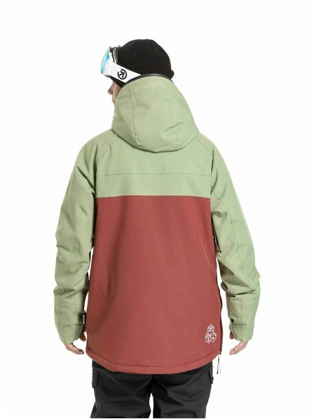 Meatfly Meatfly muška SNB & SKI jakna Slinger Oil Green / Merlot