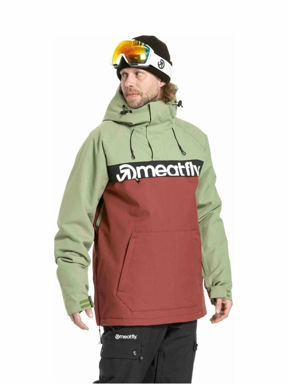 Meatfly Meatfly muška SNB & SKI jakna Slinger Oil Green / Merlot