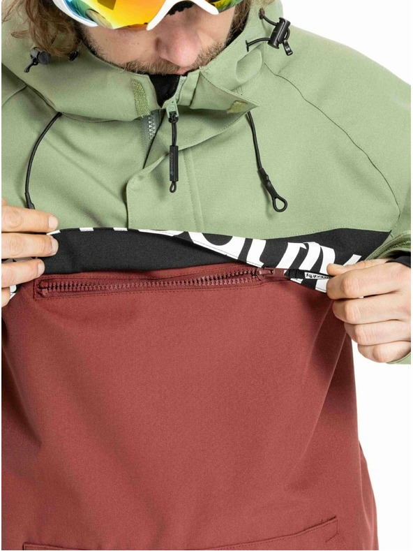 Meatfly Meatfly muška SNB & SKI jakna Slinger Oil Green / Merlot