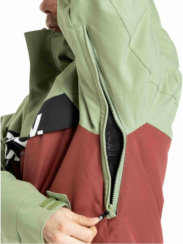 Meatfly Meatfly muška SNB & SKI jakna Slinger Oil Green / Merlot