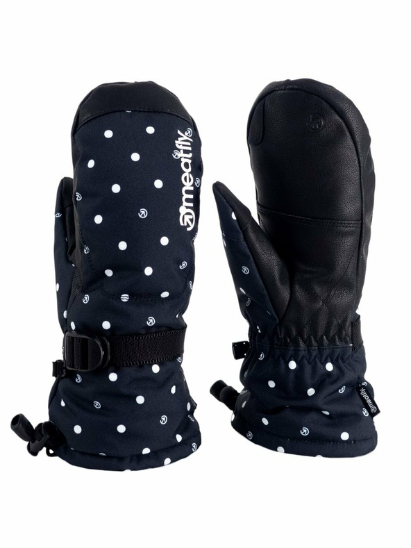 Meatfly Meatfly ženske rukavice Manson Black Dots