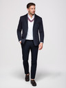 Ombre Clothing Muški pleteni sako kroja SLIM FIT - tamno plavo V3 M170 Ombre Clothing