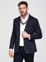 Ombre Clothing Muški pleteni sako kroja SLIM FIT - tamno plavo V3 M170 Ombre Clothing