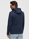 Ombre Clothing Stilski muški sako s uklonjivom podstavom i regulacijom kapuljače - tamno plavo V2 M168 Ombre Clothing