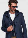 Ombre Clothing Stilski muški sako s uklonjivom podstavom i regulacijom kapuljače - tamno plavo V2 M168 Ombre Clothing