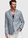 Ombre Clothing Muški sako REGULAR kroja s platnom - svjetlo plavo V4 M169 Ombre Clothing