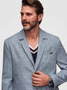 Ombre Clothing Muški sako REGULAR kroja s platnom - svjetlo plavo V4 M169 Ombre Clothing