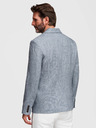 Ombre Clothing Muški sako REGULAR kroja s platnom - svjetlo plavo V4 M169 Ombre Clothing
