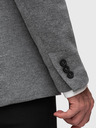 Ombre Clothing Muški pleteni sako kroja SLIM FIT - svjetlo sivo V2 M170 Ombre Clothing