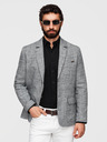 Ombre Clothing Muški sako REGULAR kroja s platnom - grafit V5 M169 Ombre Clothing