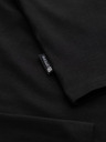 Ombre Clothing Muški rol vrat s dugim rukavima - crna V1 OM-LSCL-0130 Ombre Clothing